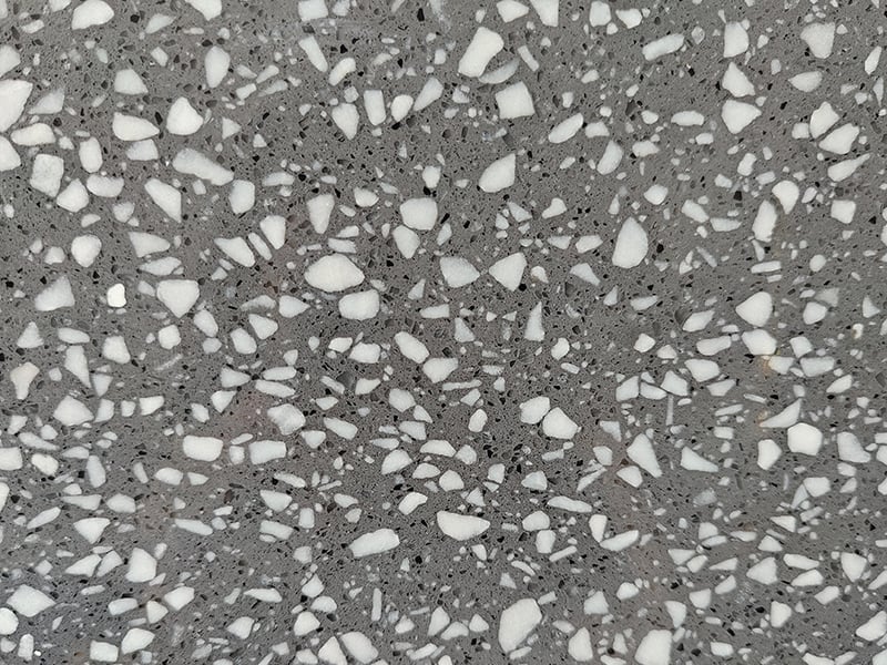 Artificial Stone Grey Epoxy Terrazzo Slab