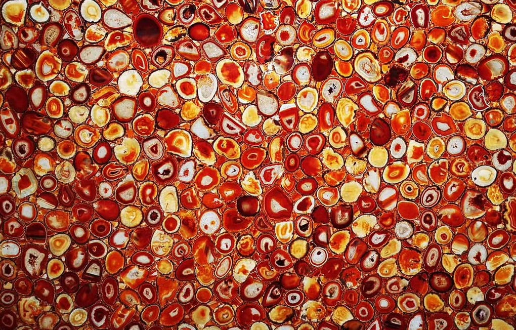 Red Agate Gemstone Slab