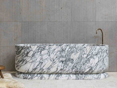 Arabescato Marble Bathroom Bathtub