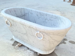 Bianco Carrara Marble Bathtub