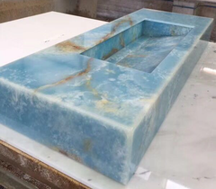 Blue Onyx Marble Slab