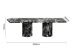 Bvlgari Black Marble Dining Table