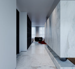 Castro White Marble Slab