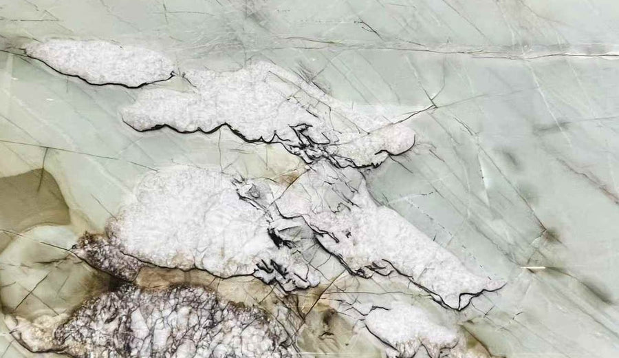 Green Cristallo Tiffany Quartzite Slab