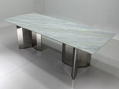 Custom Crystal Blue Marble Table Top