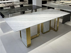 Custom Crystal Blue Marble Table Top