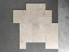 Custom Limestone French Pattern Tiles