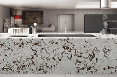 Artificial Calacatta Viola Quartz Stone Slab