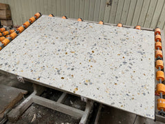 Gray Terrazzo with Colored Particles