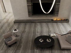 Grey Wood Grain Marble Slab