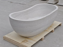 Martha White Marble Bathroom Bathtub
