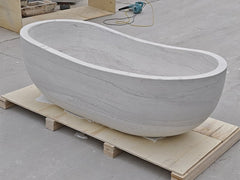 Martha White Marble Bathroom Bathtub