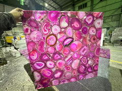 Pink Agate Gemstone Slab