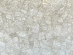 White Crystal Agate Semi Precious Stone Slab