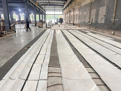 White Rhino Marble Fluted Wall Panels Supplier